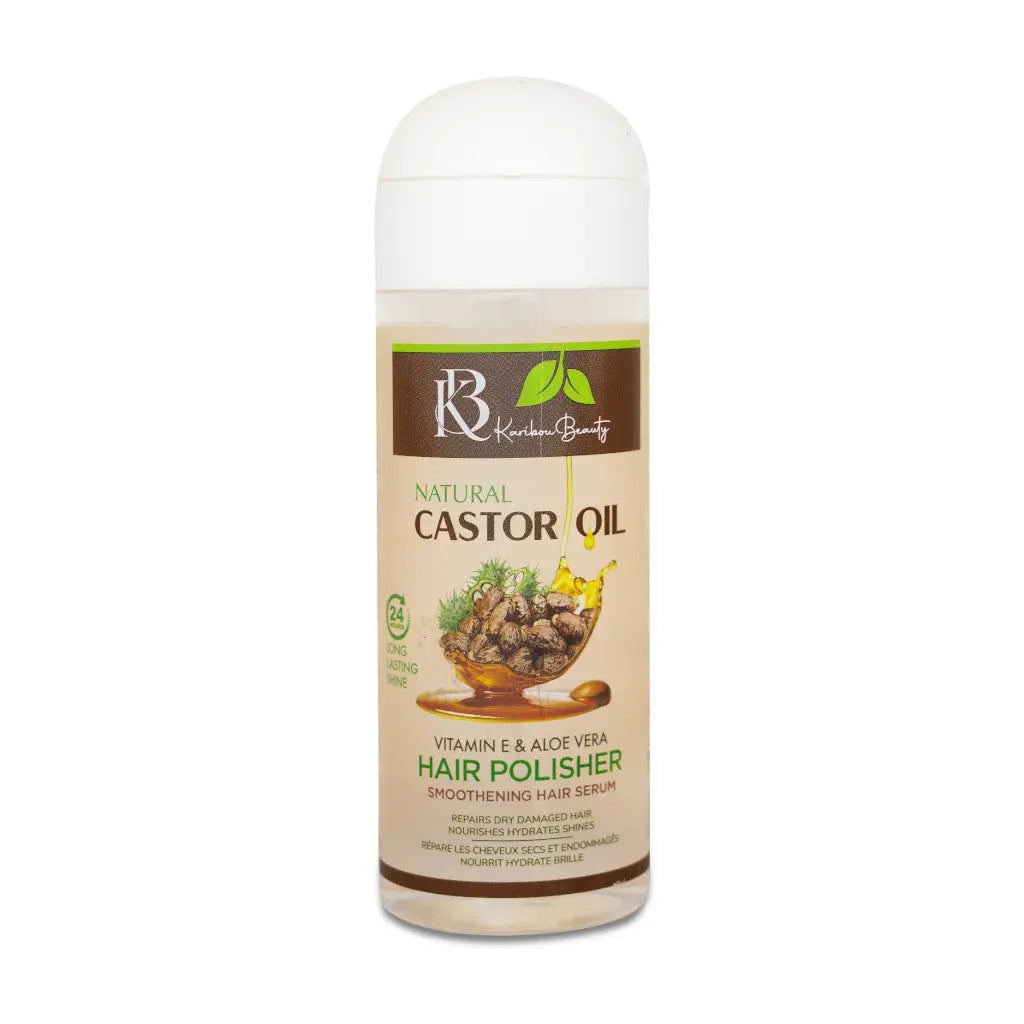 Karibou Beauty Natural Castor Oil Vitamin E & Aloe Vera Hair Polisher (207 ml)